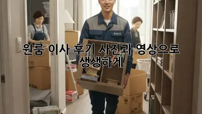 원룸 이사 후기, 사진과 영상으로 생생하게!